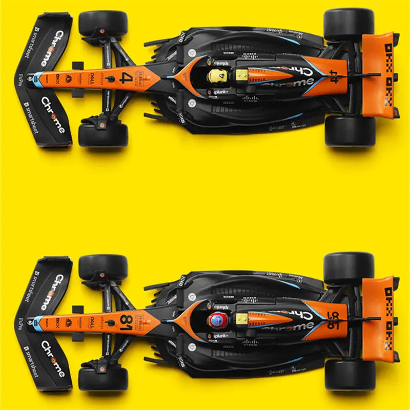 1:24 MCL60 2023 4 #   ランド​​・ノリス P2 英国 GP マクラーレン F1 # 81 オスカー ピアストリ ダイキャスト レース スーパーカー モデル コンペティション車両おもちゃ