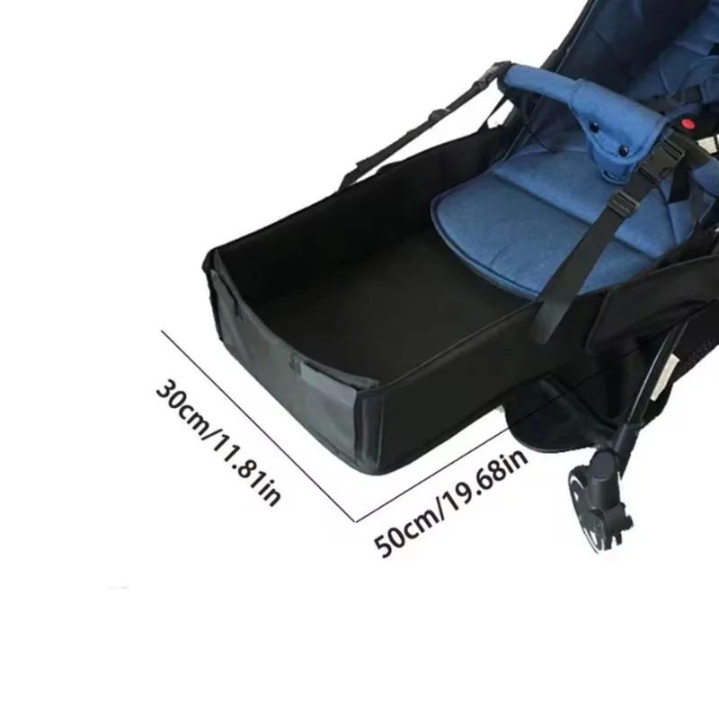 BabyStroller Footrest Pushchair Cloth Foot Board Toddler Seat Extender Feet Extensions Carriage Pushchair Foot Support Accessory
