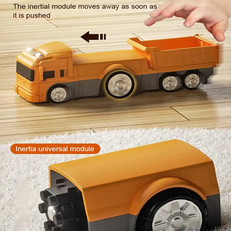 Magnetische Verformung Roboter technik Auto Bagger Mischer LKW Kinder multifunktion ale Kombination Transformation Roboter Spielzeug