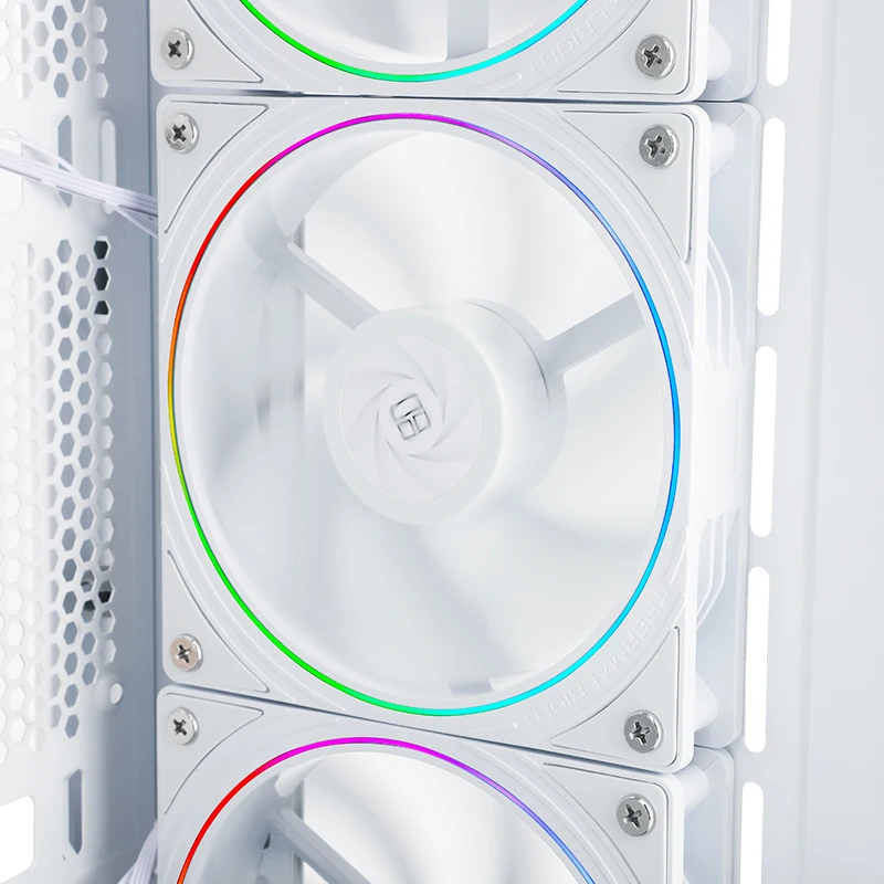 Thermalright TL-S12R 12CM computer case fan, reverse air outlet,Halo lighting effect，4PIN PWM/5V 3PIN ARGB,1500RPM