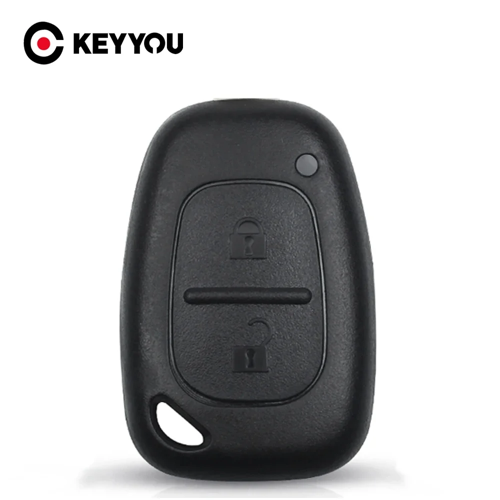 KEYYOU 1 шт. без лезвия для Renault Opel Vauxhall для Nissan Vivaro Traffic Primastar, чехол для дистанционного ключа автомобиля, 2 кнопки, чехол