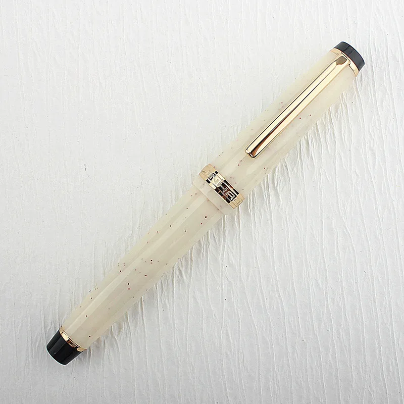 Jinhao 82 Fountain Pen Acrylic EF/F/M/Bent Nib Golden Trim with Converter Writing Pen
