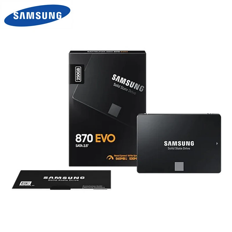 SAMSUNG SSD 870 EVO 1TB 2TB 250GB 500GB disco interno de estado sólido HDD disco duro SATA3 2,5 pulgadas ordenador portátil PC de escritorio MLC disco duro