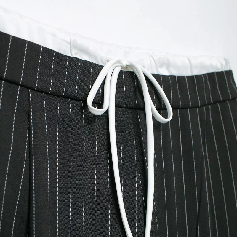 HXAO 2024 Women's Pants Baggy Wide Pants Woman Fashion Black Trousers Casual High waisted Pants Autumn Bluey Flared leggings