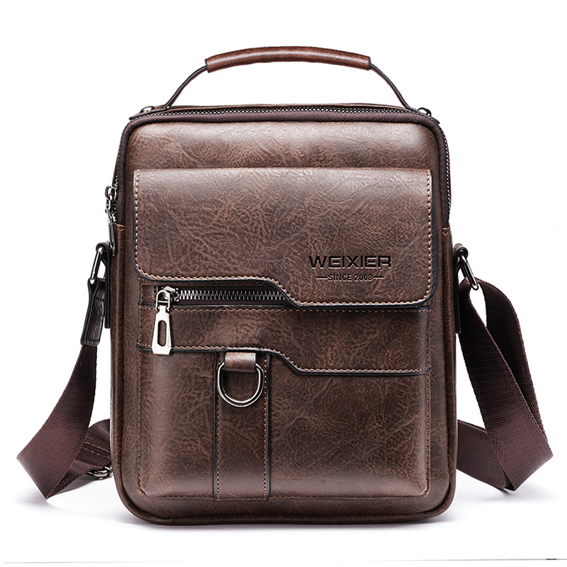 Túi Đeo Chéo Cho Nam Nam Đeo Vai Dây Kéo Túi Xách Tay Công Suất Lớn Nhân Tạo Da Cho Nam Messenger Tote Túi Bolsa 가방