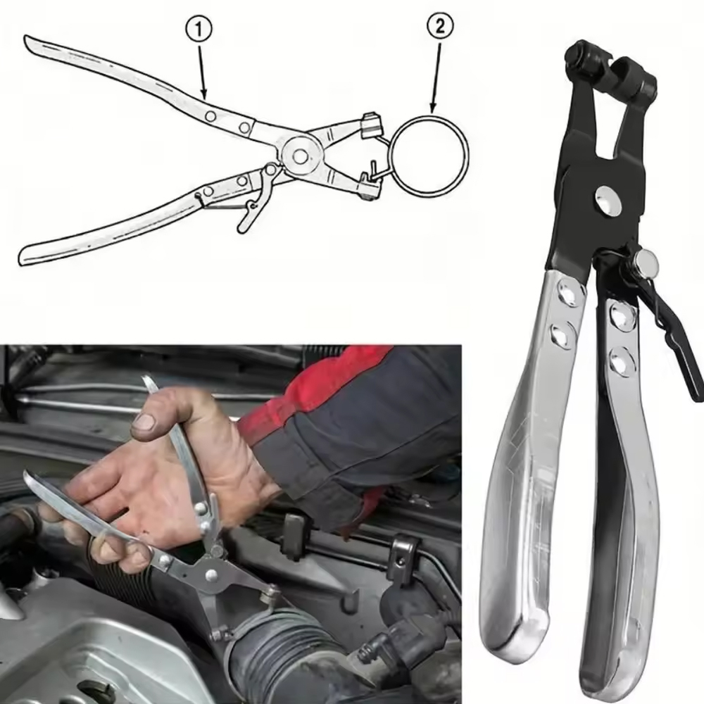 Auto Waterleiding Slang Clip Tang Klem Draaibare Aandrijving Kaak Vergrendeling Tool Verwijderen En Installatie Van Ring-Type Platte band Slangklemmen