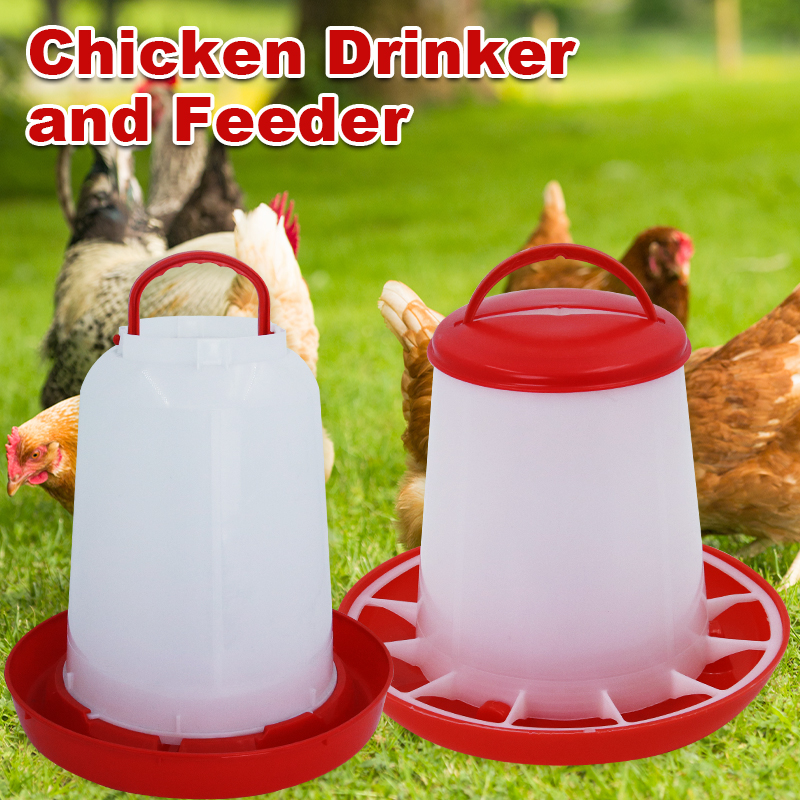 Bebedor automático para aves, 2 peças, grande capacidade, alimentador de frango, barril, balde de água, codorna, fazenda, galinheiro, fornecimento de água