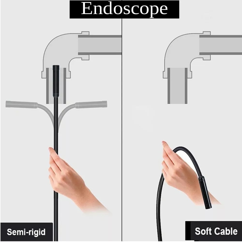 8mm Endoscope Camera 1200P HD USB Endoscope With 8 LED 1/2/5/10M Flexible Cable Waterproof Inspection Borescope for Android PC