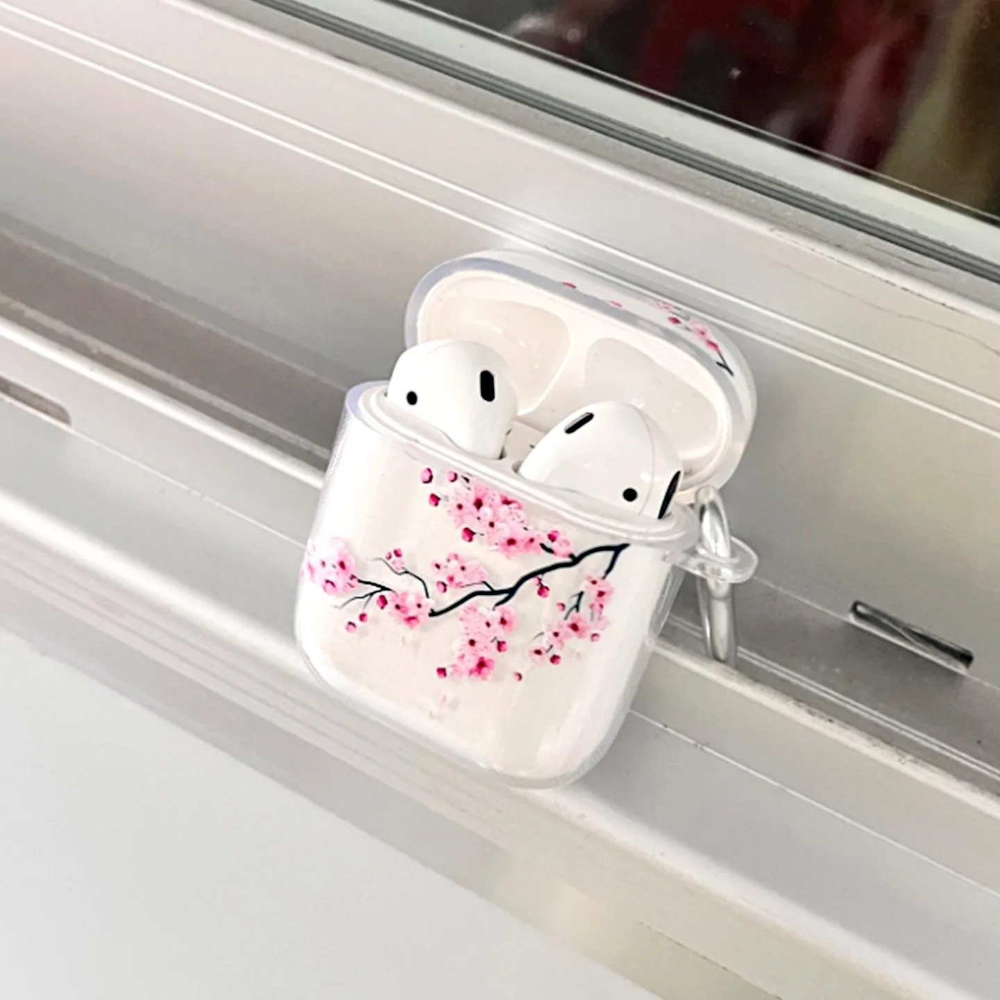 Fundas personalizadas transparentes de TPU Sakura para Airpods pro2nd 4, funda de silicona a la moda para auriculares, funda para AirPods 1/2/3