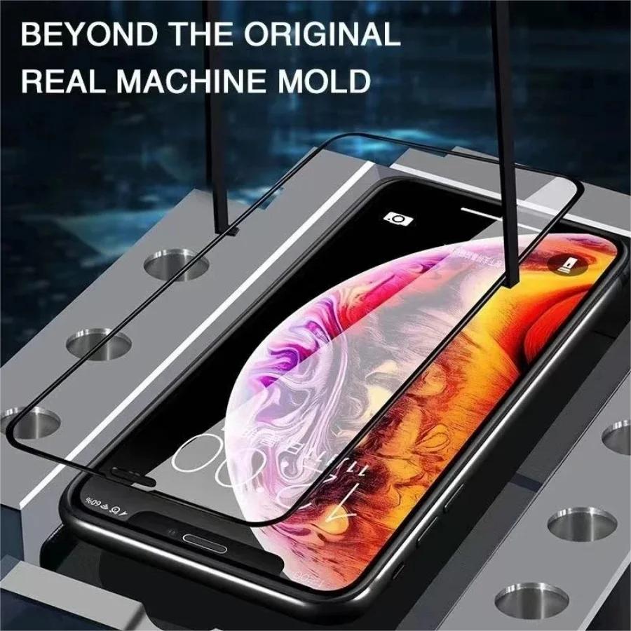 4 SZTUK Szkło hartowane 9D odpowiednie do iPhone 15 14 13 12 11 Pro Max Folia ochronna na ekran odpowiednia XS X XR Szkło odporne na zarysowania