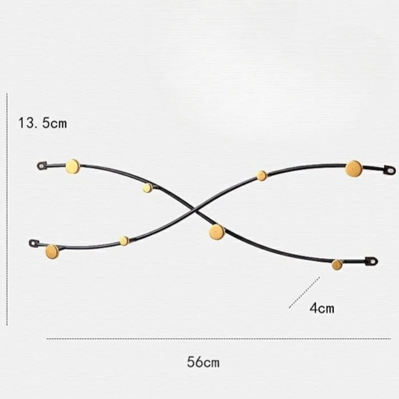 Cabide de roupas de parede simples, pintura em spray de ferro, luxo, moderno, criativo, porta de entrada, cabide de roupas de parede, móveis para sala de estar