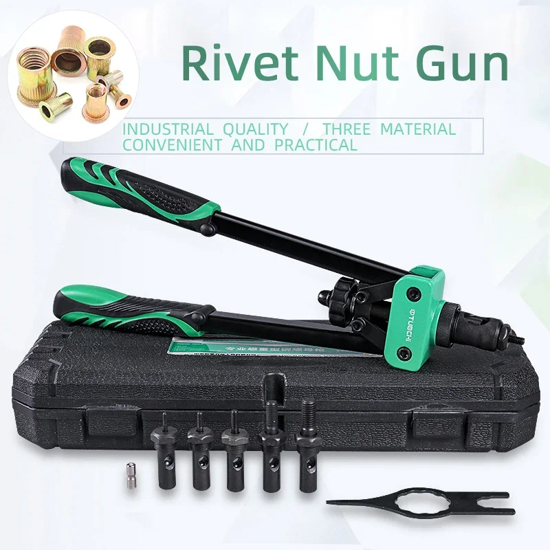 Đinh Tán Hạt Súng Dụng Cụ Tay Phối Ren Tay Rivete Cho Hệ Mét M3 M4 M5 M6 M8 M10 M12 Hạt Lắp Riveter kìm Nhanh Lắp Đặt Máy