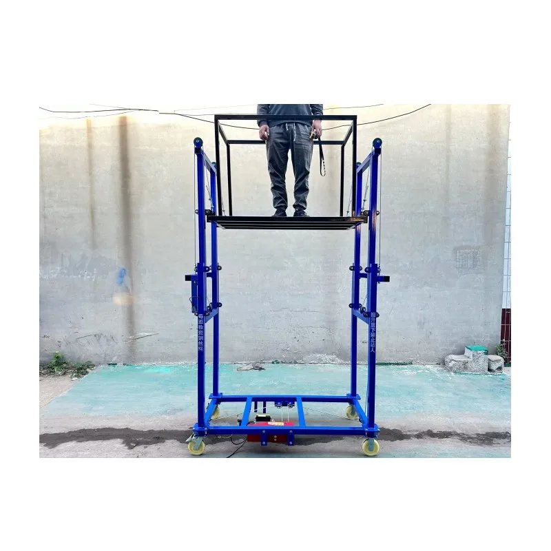 Mesa elevadora CE de 4m, 6m y 8m, mesa elevadora eléctrica pequeña elevada, andamio eléctrico