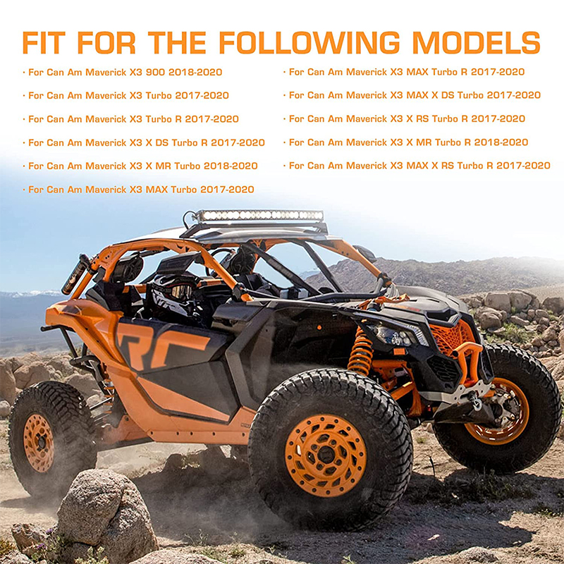 UTV Rechts & Links Venster Netto Voor Can-Am Maverick X3 2017-2021 Venster Schaduw Schild Rolkooi Mesh Netto Deur Kraspreventie