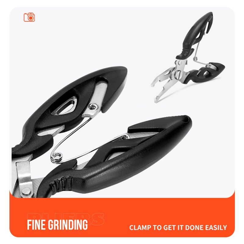TAIYU Self-Locking คีมตกปลาสแตนเลส 12.5 ซม.4.6g อุปกรณ์ตกปลาสําหรับน้ําเค็มน้ําจืดเกียร์ตกปลา Tackles