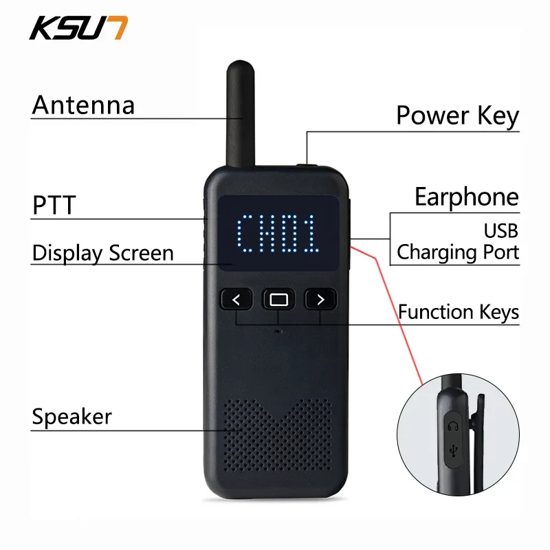 WLN KD-C70pro Mini Walkie Talkie Auto Scan CTCSS DCS Versteckte Display Zwei Weg CB Ham Hotel Restaurant Radio Kommunikation