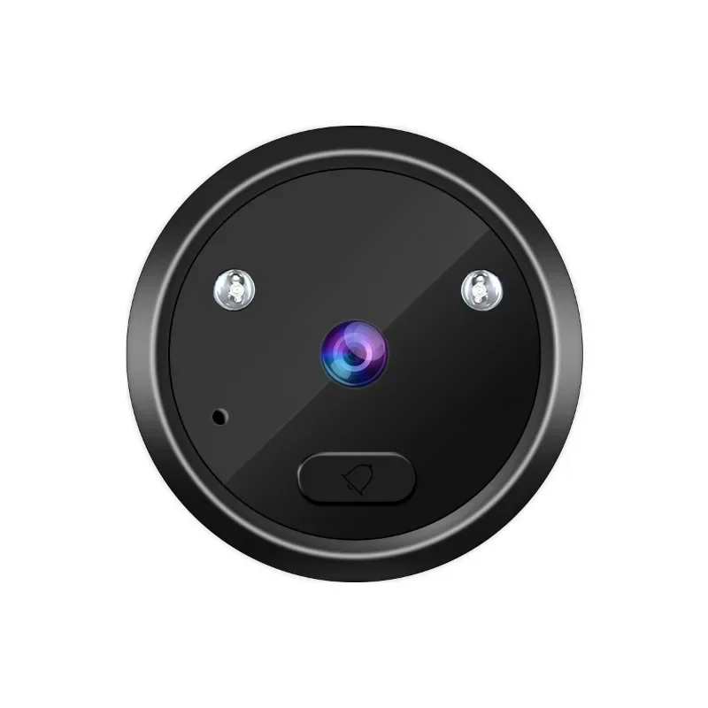 2.4 Cal inteligentny wizjer do drzwi kamera automatyczna nagrywanie elektroniczny pierścień HD IR noktowizor wideodomofon domowa wizjer