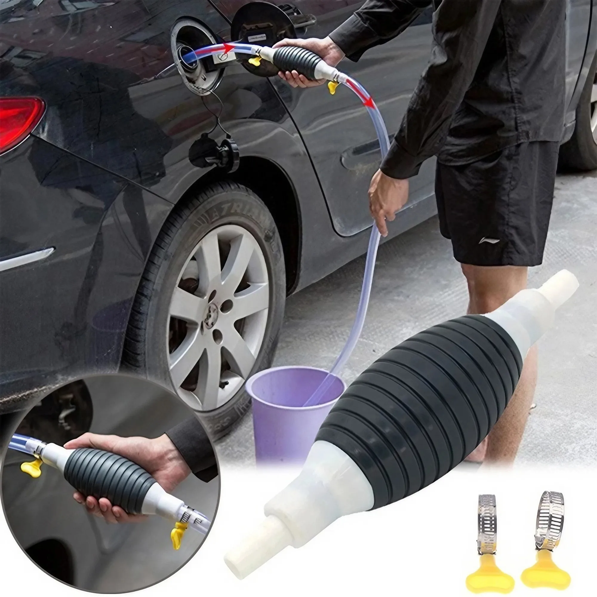 Bomba Manual de combustible para coche, bomba Manual, bomba de línea de combustible, bombas de combustible, herramienta de transferencia para coche