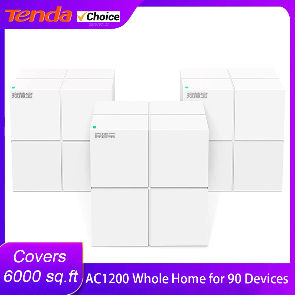 Tenda Nova Mesh WiFi System MW6 até 2.000 pés quadrados Cobertura para toda a casa substitui extensor de roteador Wi-Fi Single Easy Step APP 1 pacote