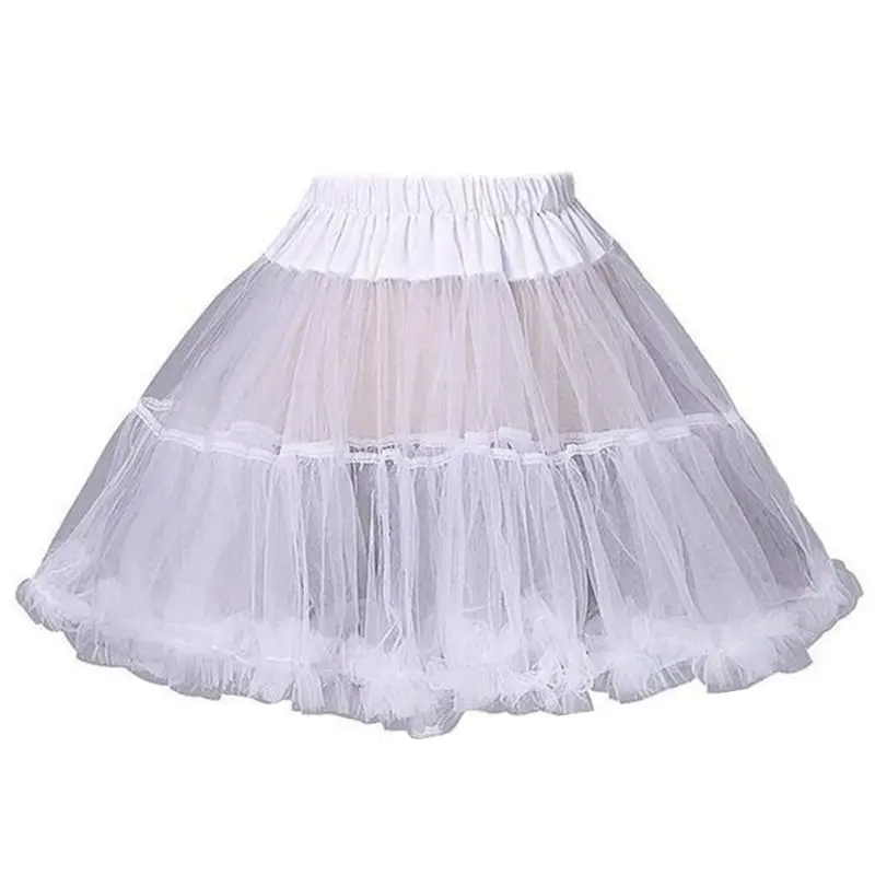 Damen prinzessin geschichteten Puffrock Mini Tutu Rock kurzen Petticoat