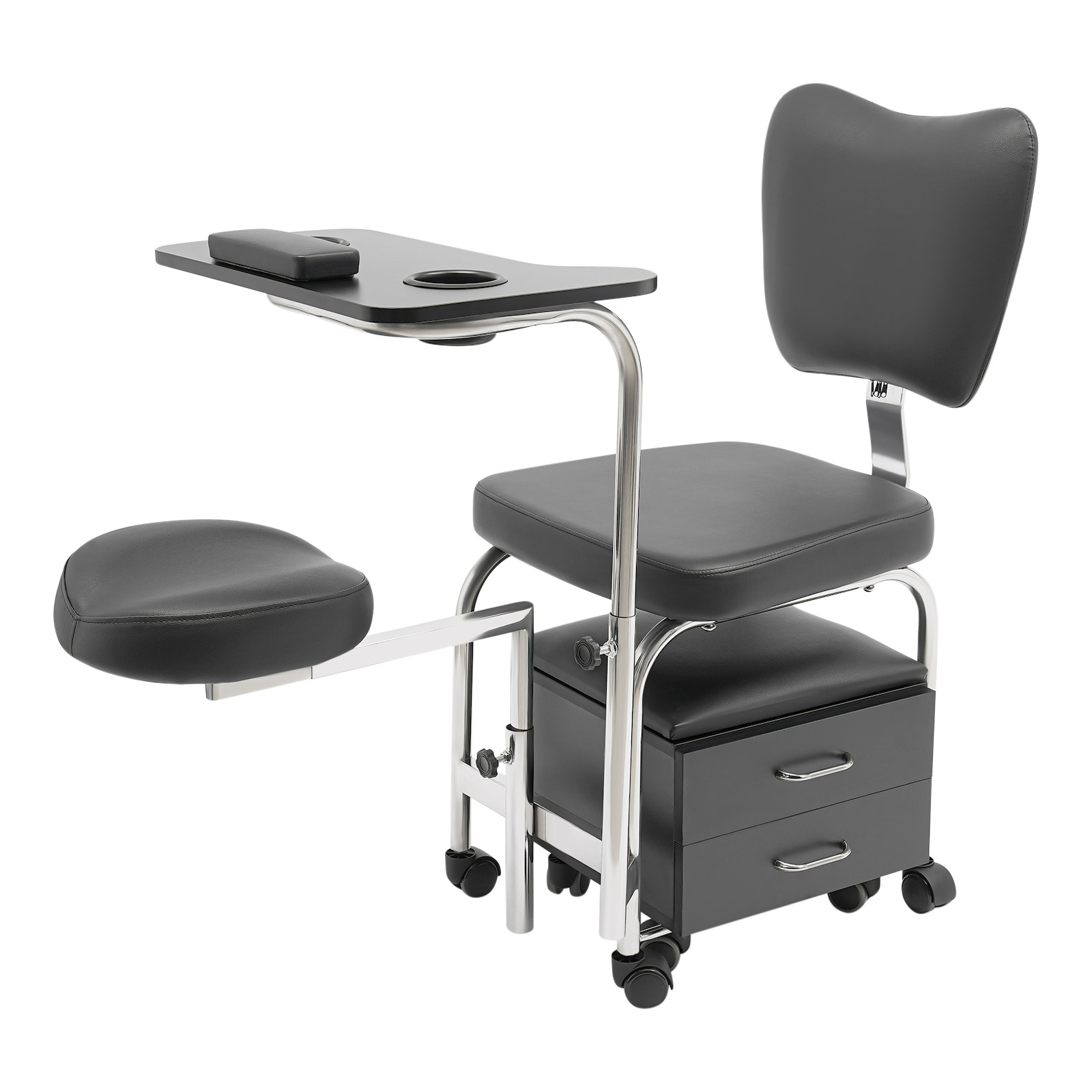 Maniküre Pediküre Stuhl Nagel Tisch Beauty Spa Massage Hocker Professionelle Salon Trolley Einstellbare Nagel Schreibtisch Workstation