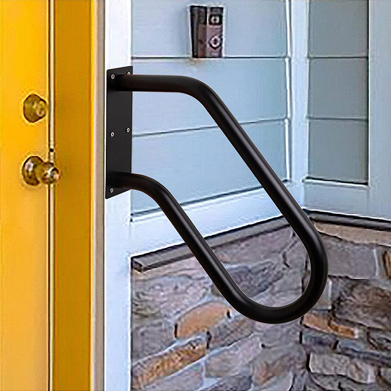 สแตนเลสสตีล Handrail ทนทานติดผนังราวบันไดที่ถอดออกได้ U-รูปคว้าบาร์สําหรับโรงรถ Porch,สวน