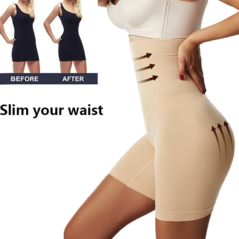 Shapewear bunda levantador sem costura mulheres cintura alta emagrecimento calcinha barriga controle calcinha briefs senhoras corpo shaper