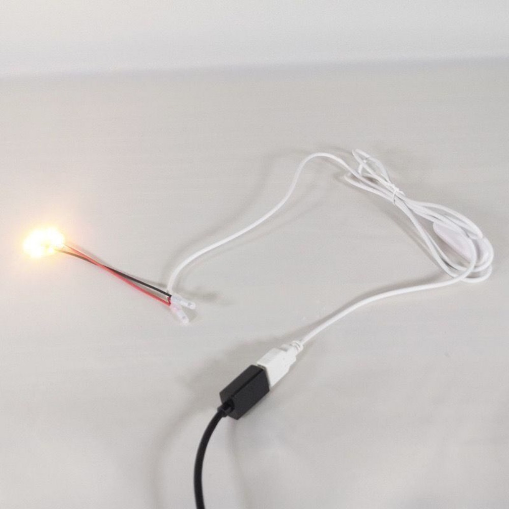 High Brightness LED SMD5730 DC3-5V Color Lamp Bead Light Board Bulb Round Transformation Light Source Dia 32MM White Warm Light.
