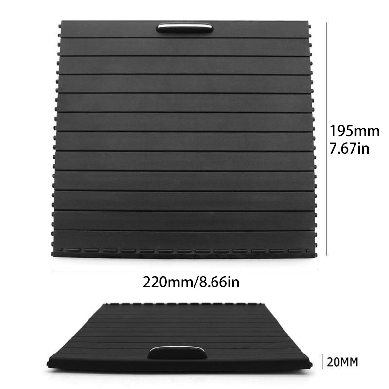 Persianas de consola central de coche, portavasos, cubierta enrollable deslizante para Mercedes Benz Ml/Gl/Gle/Gls Class W166 W292 2012-2018