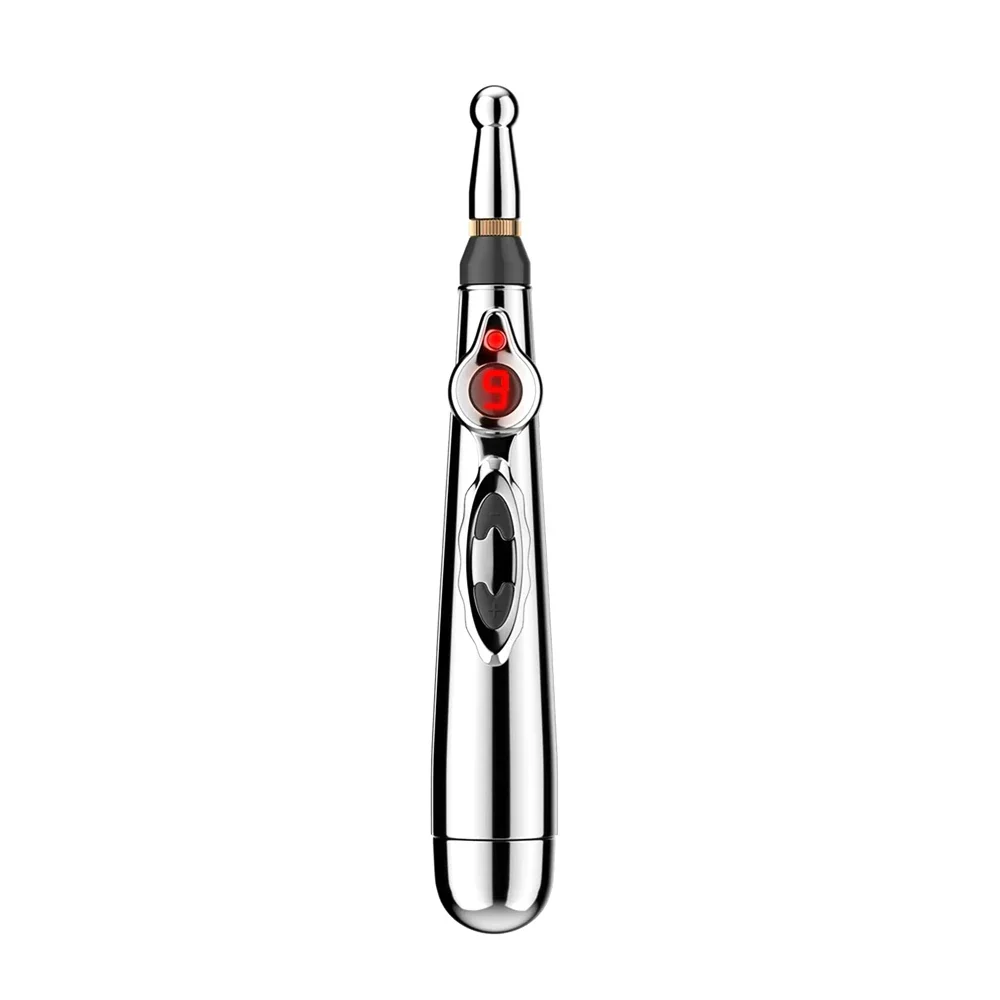 Pluma de acupuntura, pluma de acupuntura electrónica eléctrica, energía meridiana láser, pluma de masaje de punto facial, alivio del dolor de espalda, relajación muscular