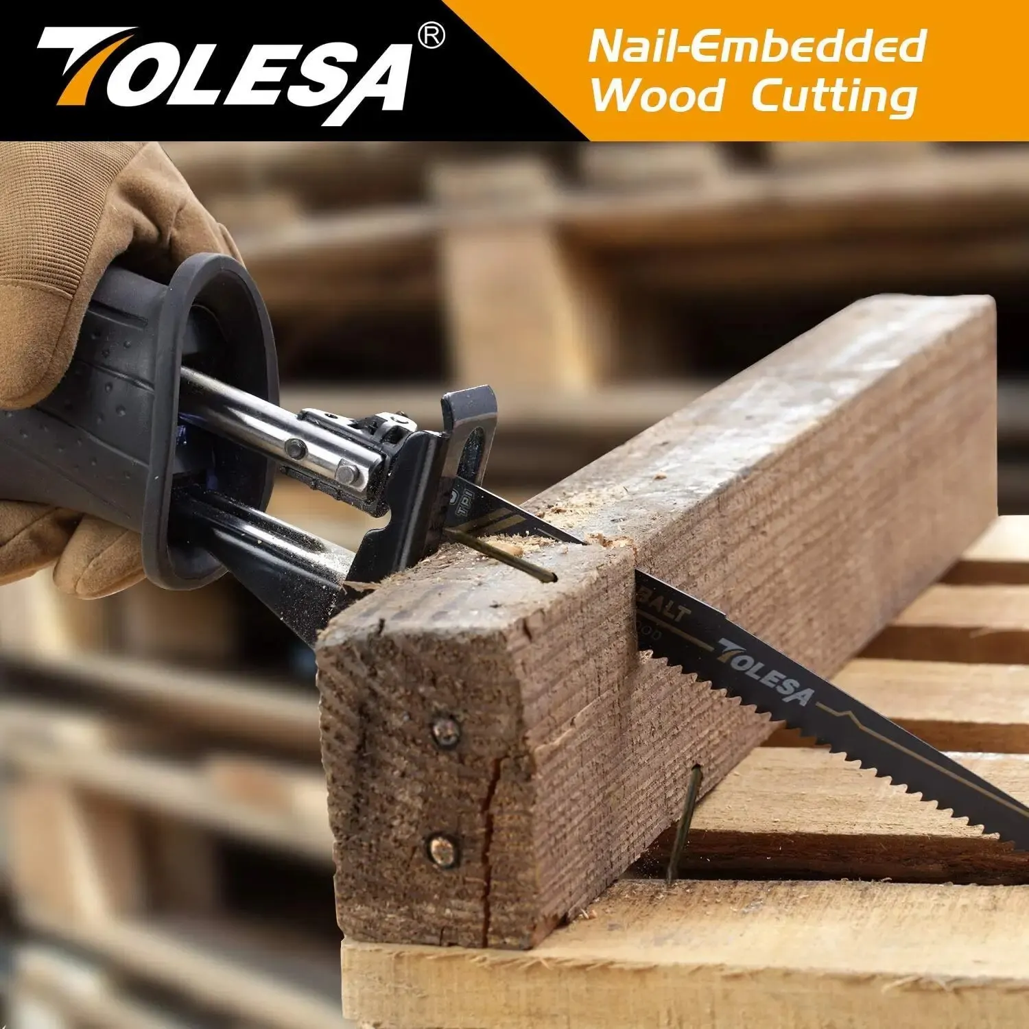 TOLESA 10 hojas de sierra bimetálicas alternativas para poda de madera, corte de PVC, corte de metales pesados, hoja de tubo de Metal para puerta de ventana