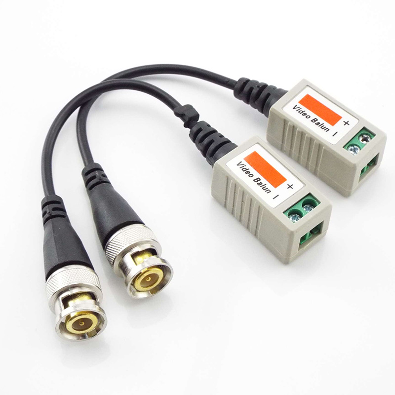1 คู่ BNC Video Balun Connector Passive Transceiver 3000FT ระยะทาง UTP Balun ชาย BNC CAT5 สําหรับกล้องวงจรปิดอุปกรณ์เสริมกล้อง