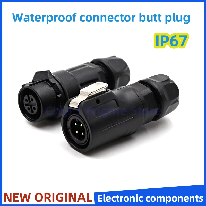 Enchufe de aviación conector impermeable macho y hembra IP67 LP12-2-3-5-6-7-8pin asiento de acoplamiento con pantalla LED de plástico