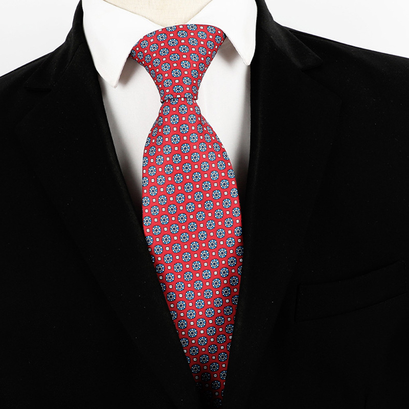 Mode 8CM Heren Stropdas Print Patronen Klassieke Stropdassen Voor Man Bruidegom Handfeel Polyester Stropdas Zakelijke Bruiloft Accessoires