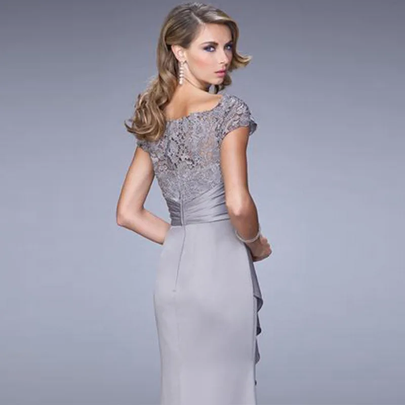 Frauen Meerjungfrau Brautjungfer Kleid Hochzeit Party Spitze Applique Off Schulter Abend Prom Formale Kleider Host der Temperament Kleid