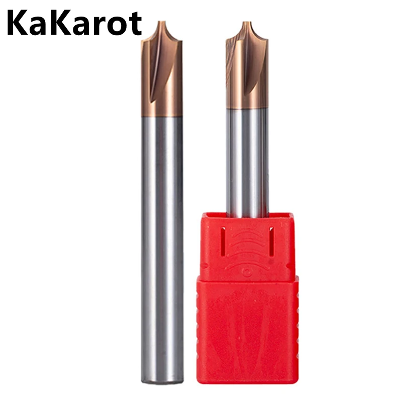 KaKarot HRC55 Radius Corner Rounding Cutter R0.5 R1 R1.5 R2 R3 R4 R5 Chamfering Outside Radii Router Bit CNC Tool  End Mill