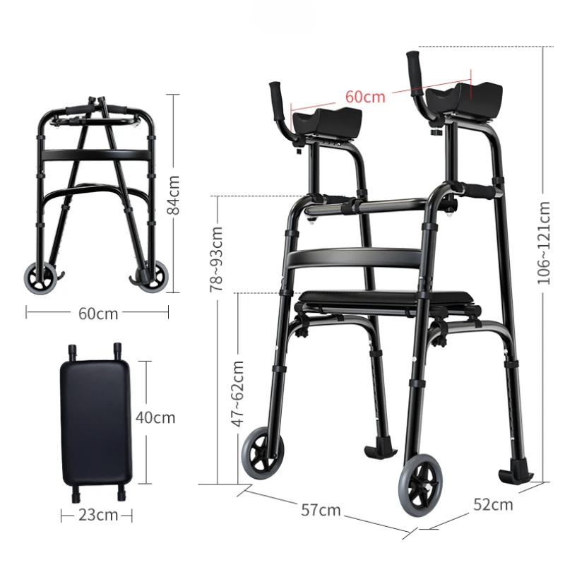 Assistance Stand Up Senior Chairs Adjustable Heights Lightweight Senior Chairs Stand Assist Rail Medical Scooter Home Use