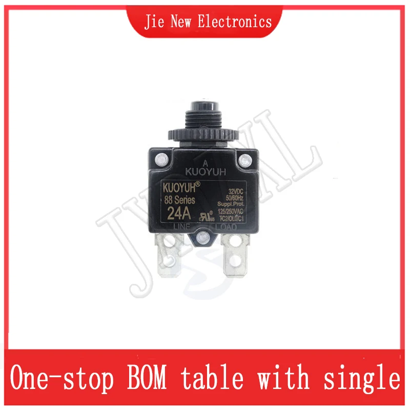 Kuoyuh 88 Series circuit breaker 5A 10A 12A 15A 20A 25A 30A DC automatic reset thermal overload protector switch for Motors
