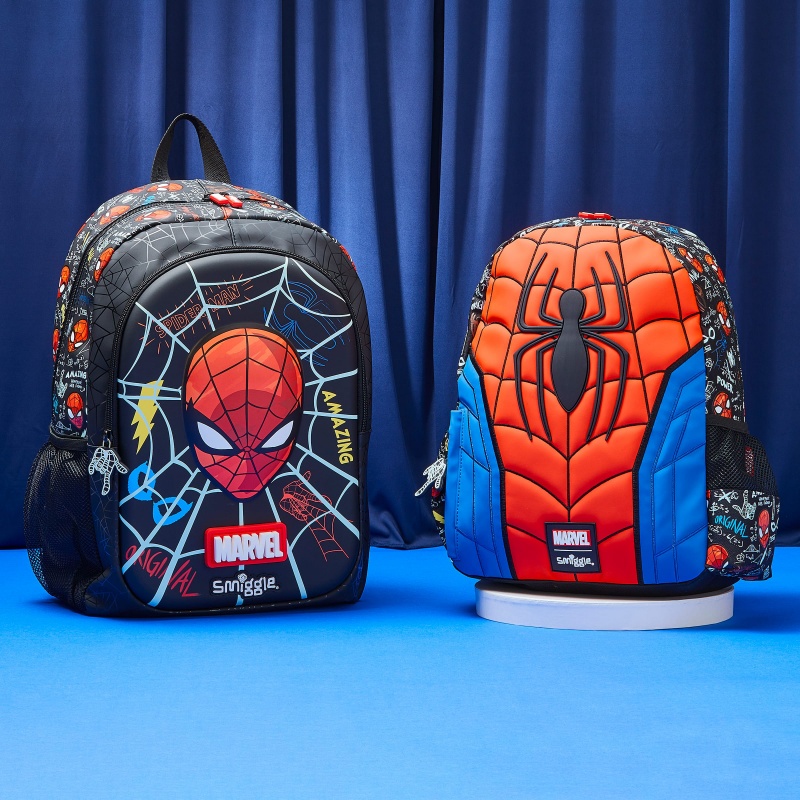 Smiggle マーベルスパイダーマン子供文具学生スクールバッグランチバッグ弁当箱財布筆箱水カップ学生ギフト