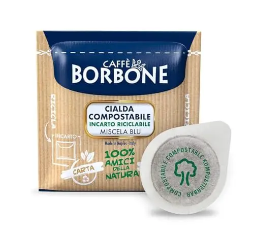 Gaufre compostable Coffee Borbone, Blu Blend-150 dosettes-système ESE