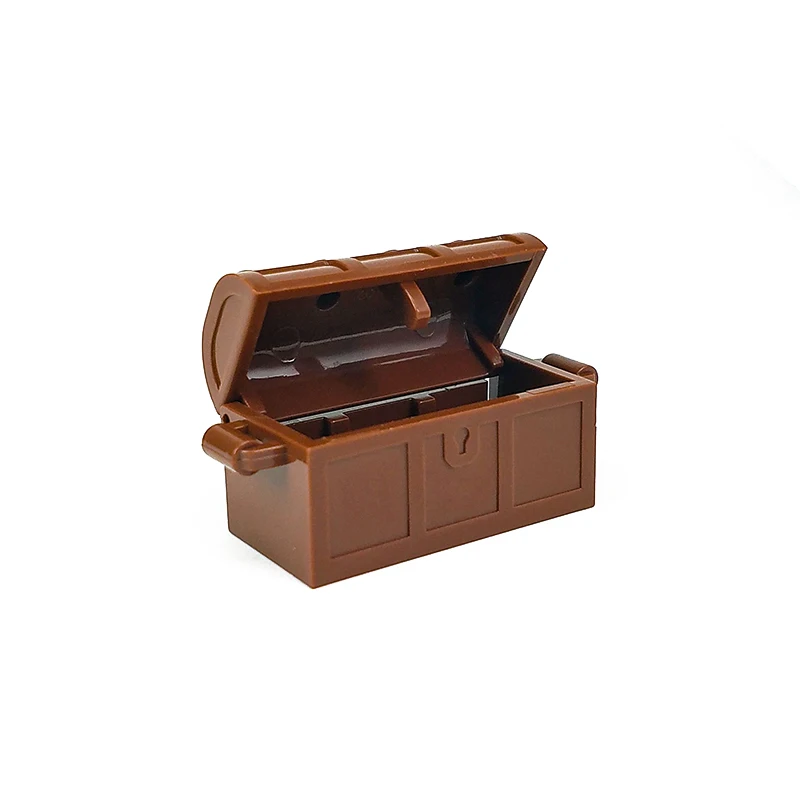 Monedas de dinero en efectivo, billete de dólar, ciudad, oro, plata, cofre del Tesoro de ladrillo, accesorios DIY, bloque de construcción MOC 3069 Compatible con Lego