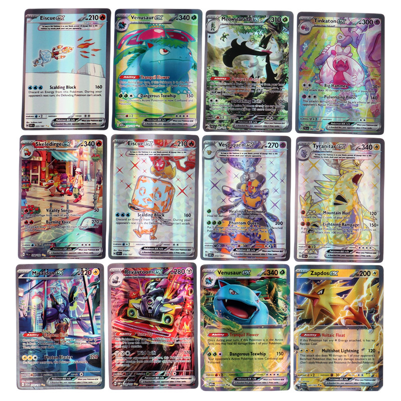 60/100 Stück Pokemon-Karten, alle neuen EX Obsidian Flames Booster Box, inklusive Charizard Pokemon-Karten, englische Version