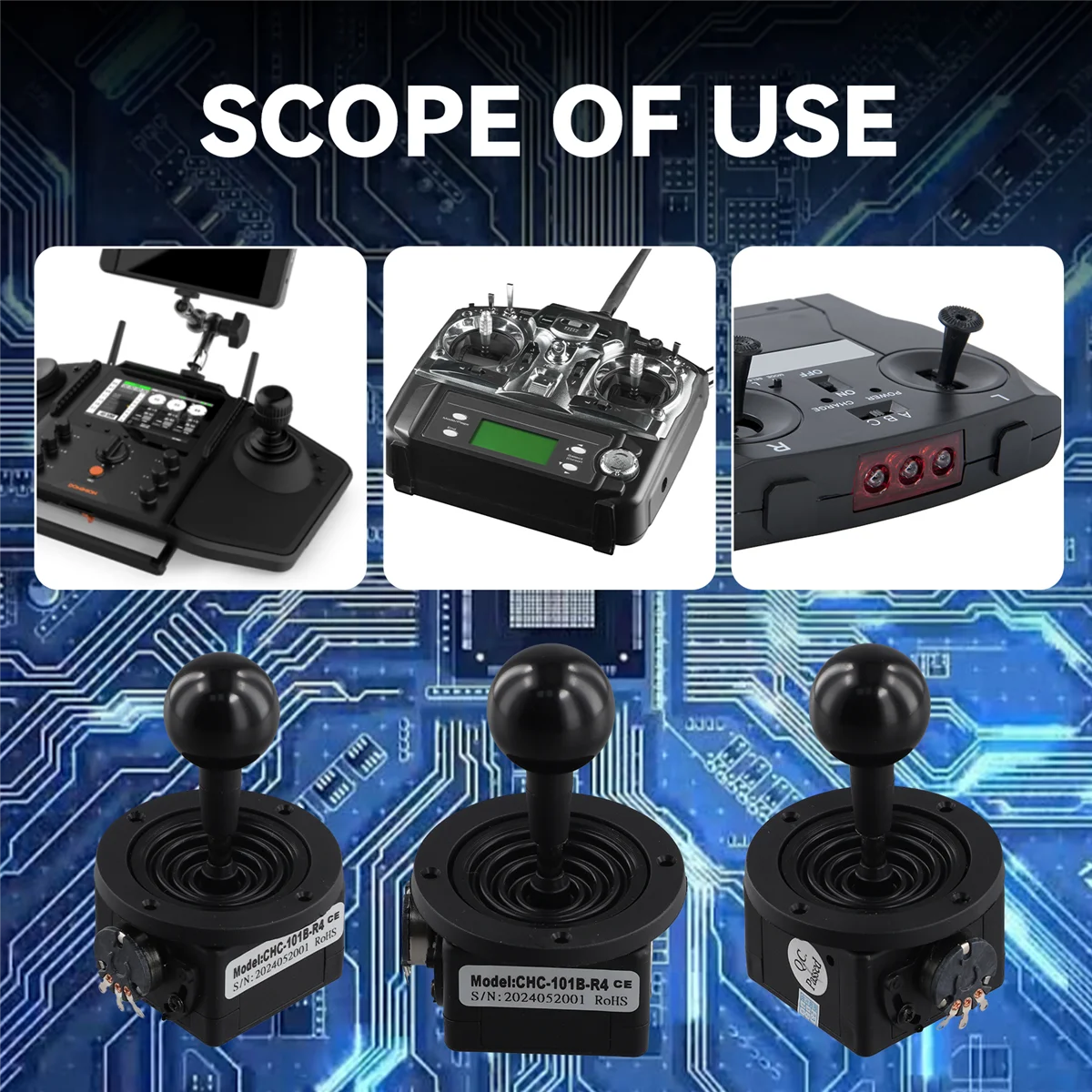 BABQ CH101 จอยสติ๊ก Potentiometer สําหรับ PTZ Controller/กล้องวงจรปิดการตรวจสอบ 2D จอยสติ๊ก