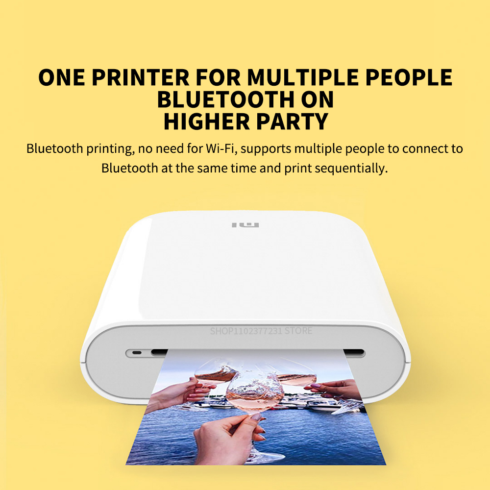 Xiaomi AR プリンタ 300dpi ポータブル写真ミニポケット DIY シェア 500mAh 画像プリンタポ​​ケットプリンタ Mihome アプリで動作