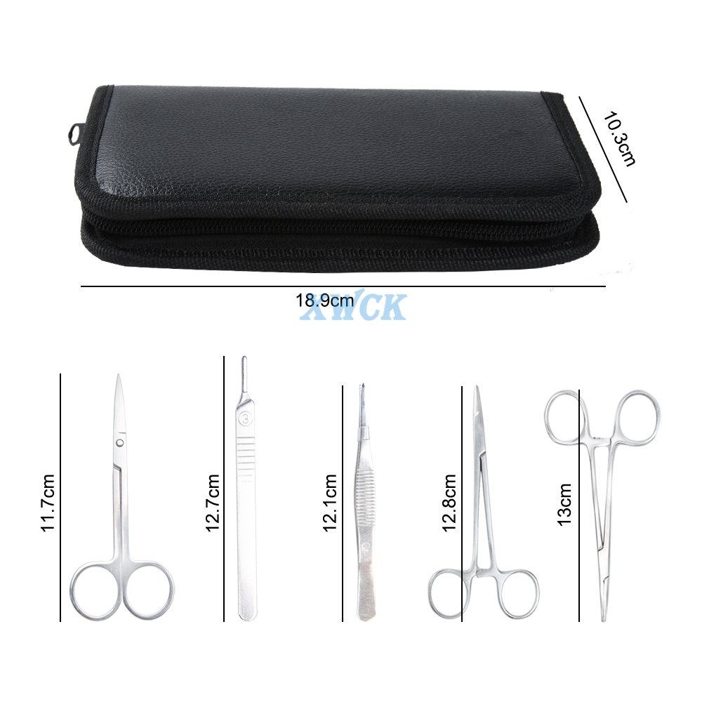 17 ชิ้น/เซ็ตซิลิโคนเย็บ Pad ชุดผิวทางการแพทย์ Sugical Suture Practice ชุดเทรนเนอร์ชุดเครื่องมือ