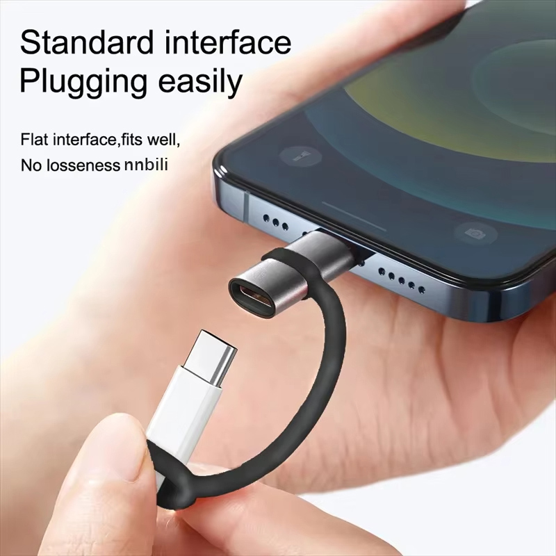 NNBILI PD30W Usb tipo C a ios adaptador para iOS macho a tipo C hembra convertidor para iPhone 14 13 12 11 Macbook conector rápido