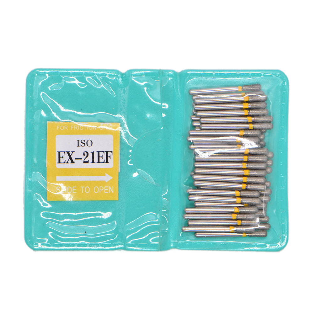 50 ピース/バッグ歯科高速バーズ高速ハンドピースタービンダイヤモンドバーダイヤモンド研磨歯の準備、歯科医材料