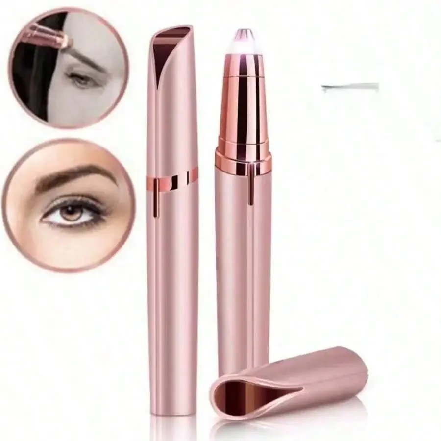 Electric Eyebrow Trimming Tool For Beginners Automatic Electric Eyebrow Trimmer Nose Hair Shaving Brush Scraper 1pc