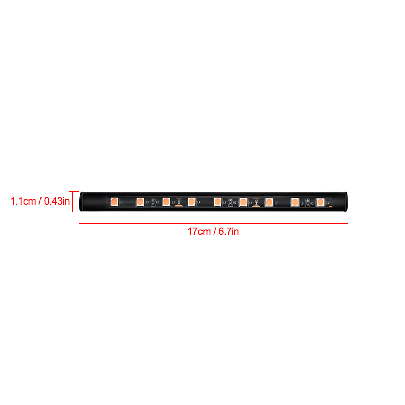 Neon 18 LED auto-interieur omgevingsvoetlicht met USB-decoratie achtergrondverlichting verlichting 5V universele auto-sfeer decoratieve lamp