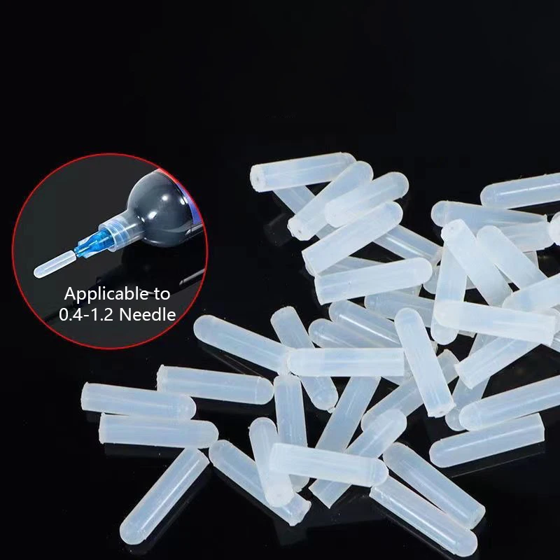 15Pcs Special Silicone Plug Head Applicable To 0.4-1.2 Needle Gule Dispensing Syringe Needle Seal Prevent Glue From Solidifying